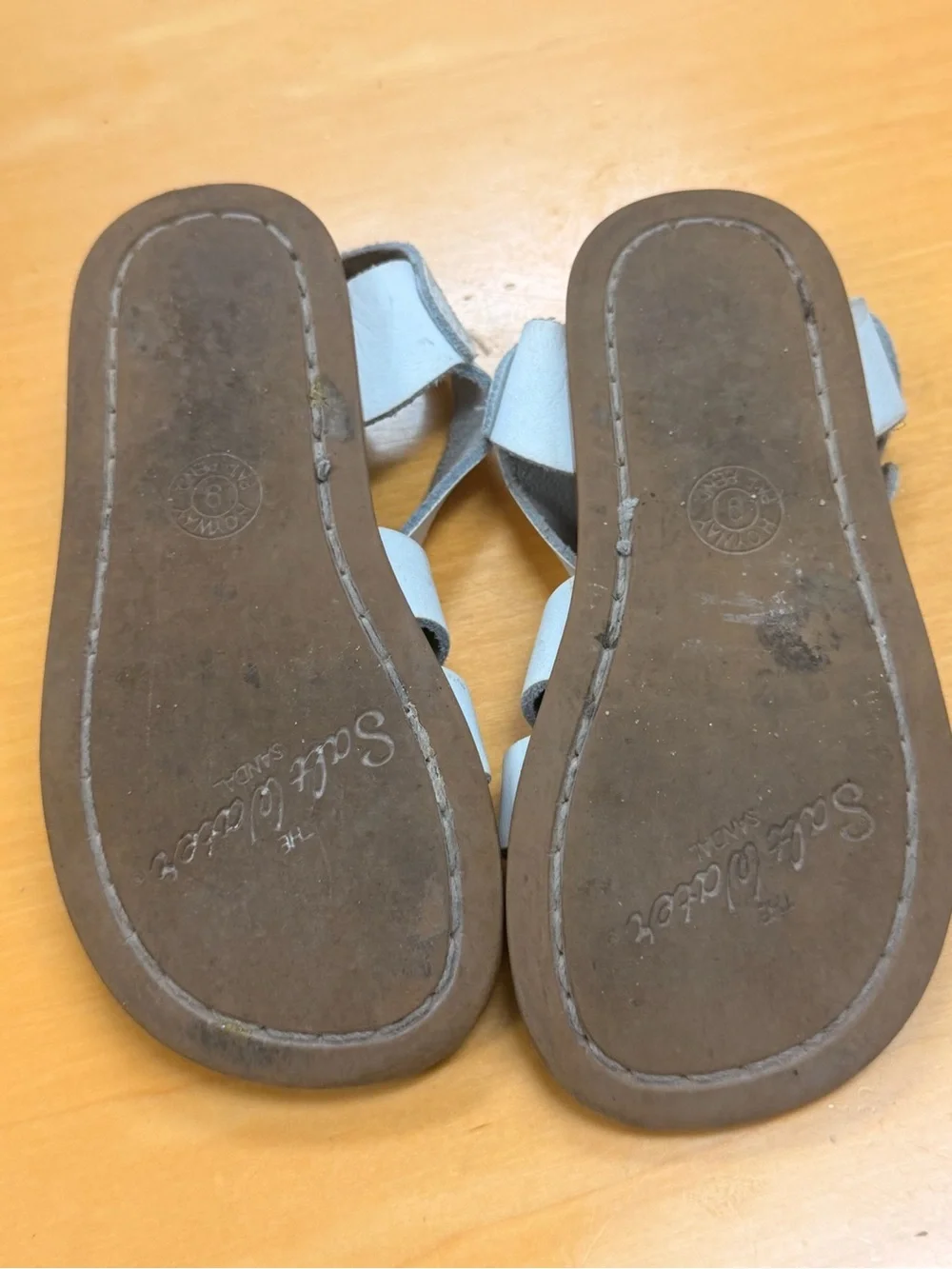 Saltwater Kids White Strappy Buckle Sandals